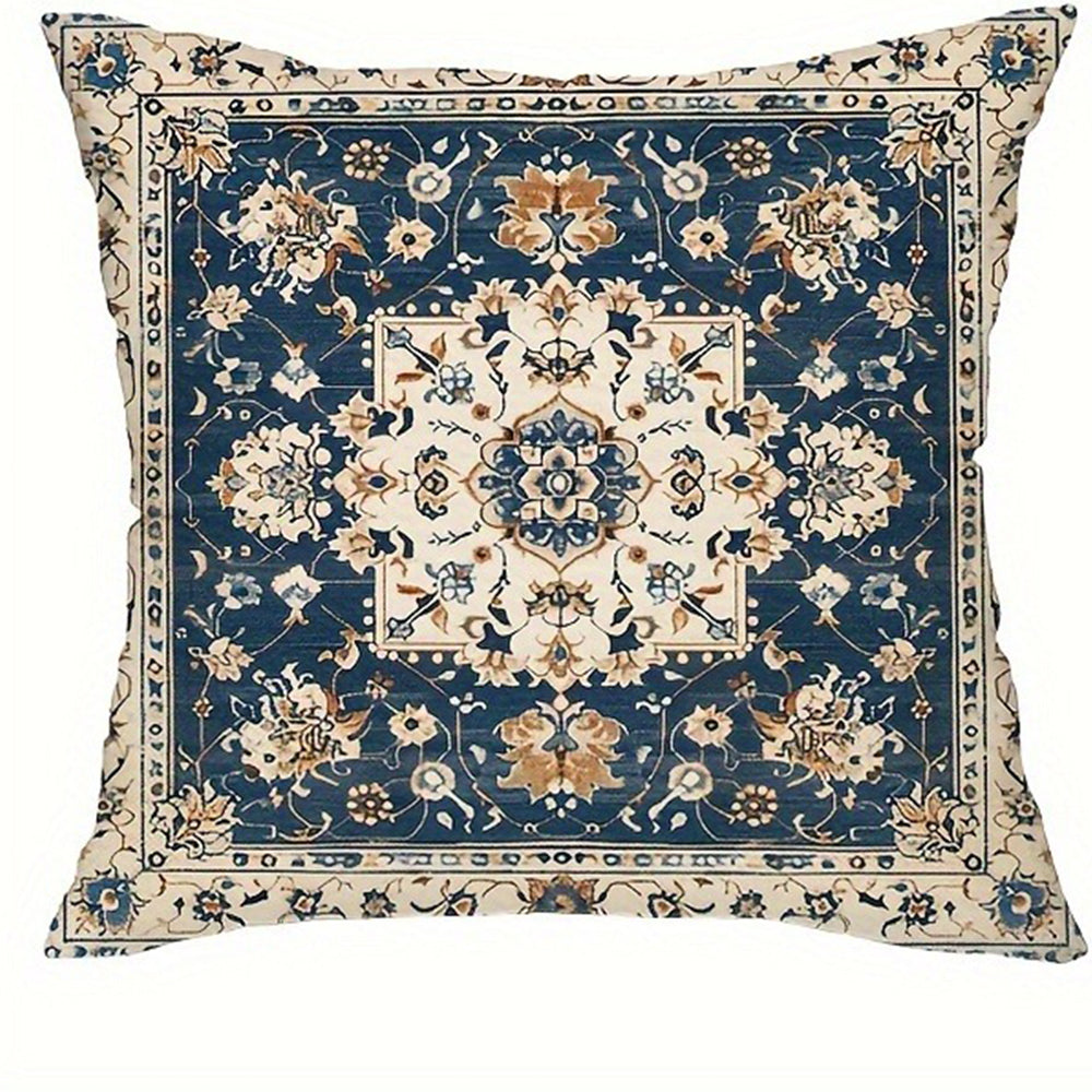 Novara Baroque Bohemian Throw Pillow Covers - 4-Piece Decorative Accent Set