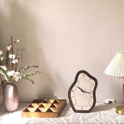 Novara Abstract Wood Wall Clock - Silent Non-Ticking Modern Decorative Timepiece