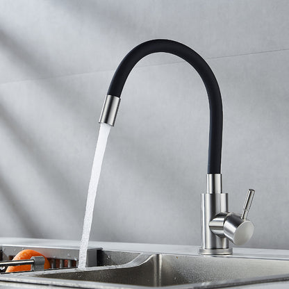 Royeva Flexible Kitchen Faucet with Hot Cold Mixer Tap