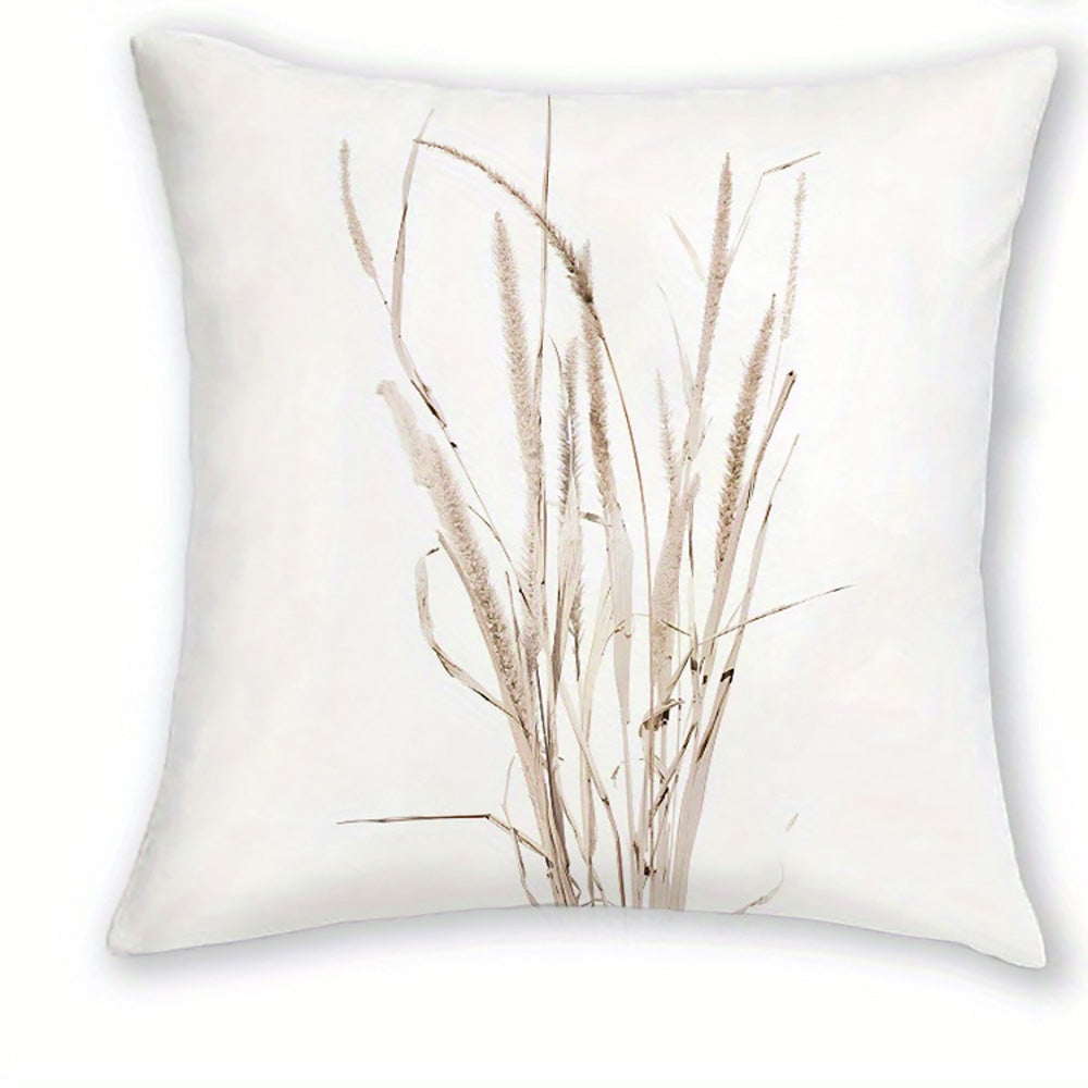 Royelle Botanical Print Throw Pillow Covers - 4 Pack Decorative Farmhouse Cushion Cases