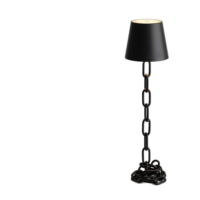 Royelle Cordless LED Chain Link Table Lamp-Touch Dimmable Desk Light