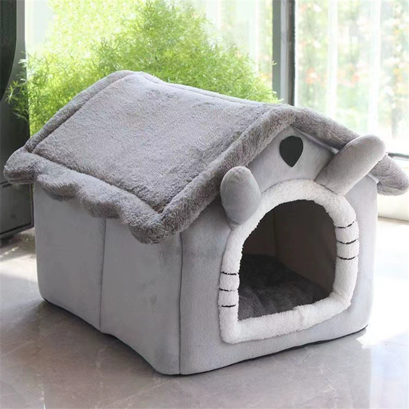 Novara Cozy Dog & Cat House Bed-Soft, Warm Pet Cave for Small Animals