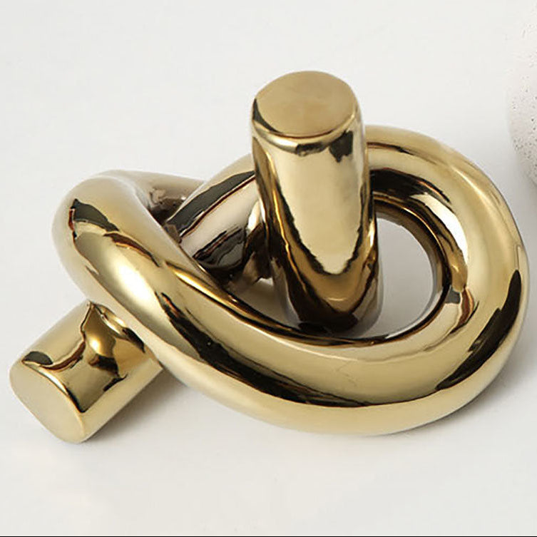 Royora Abstract Continuous Knot Sculpture-Modern Home Decor Accent Piece