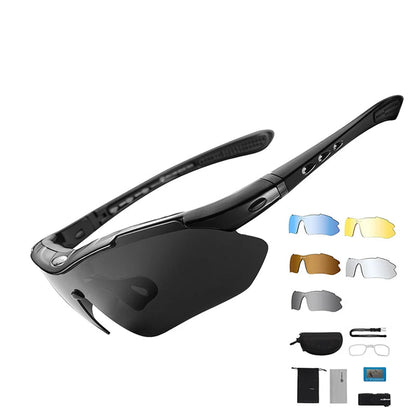 Royeva Polarized Cycling Sunglasses Interchangeable Sports Eyewear