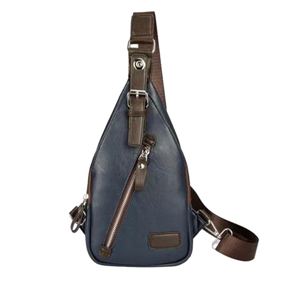 Royeva Men Anti Theft Leather Crossbody Bag-Casual Sling Backpack