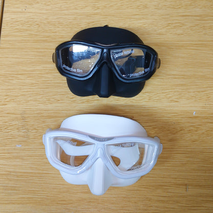 Royelle Panoramic Scuba Diving Mask-Anti Fog Snorkeling Goggles White