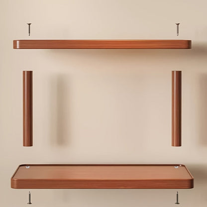 2-Tier Countertop Display Rack, Wood, Natural Finish, 30cm 2