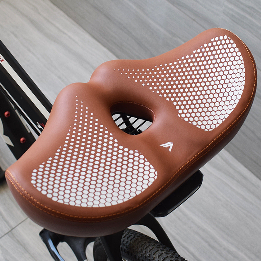 Eloria Oversized Nose-less Bicycle Saddle with Shock Absorption Ability
