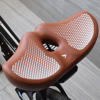 Eloria Oversized Nose-less Bicycle Saddle with Shock Absorption Ability