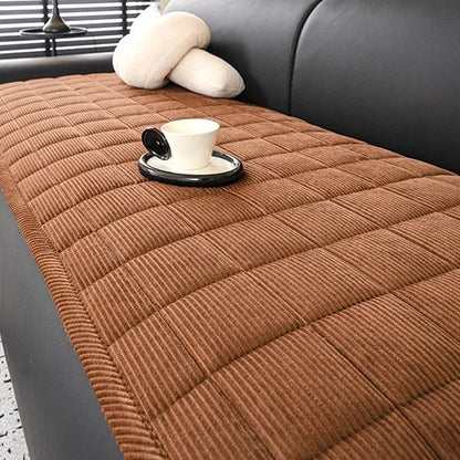 Sovere Quilted Corduroy Sofa Protector - Non-Slip, Pet & Scratch Resistant