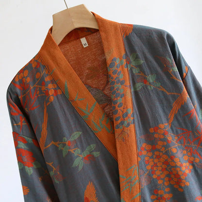 Royeva Lightweight Waffle Bathrobe-Retro Quick Dry Spa Lounge Robe