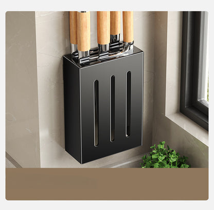 Royeva Magnetic Knife Holder for Kitchen Wall- Adhesive No-Drill  Knife Storage Rack