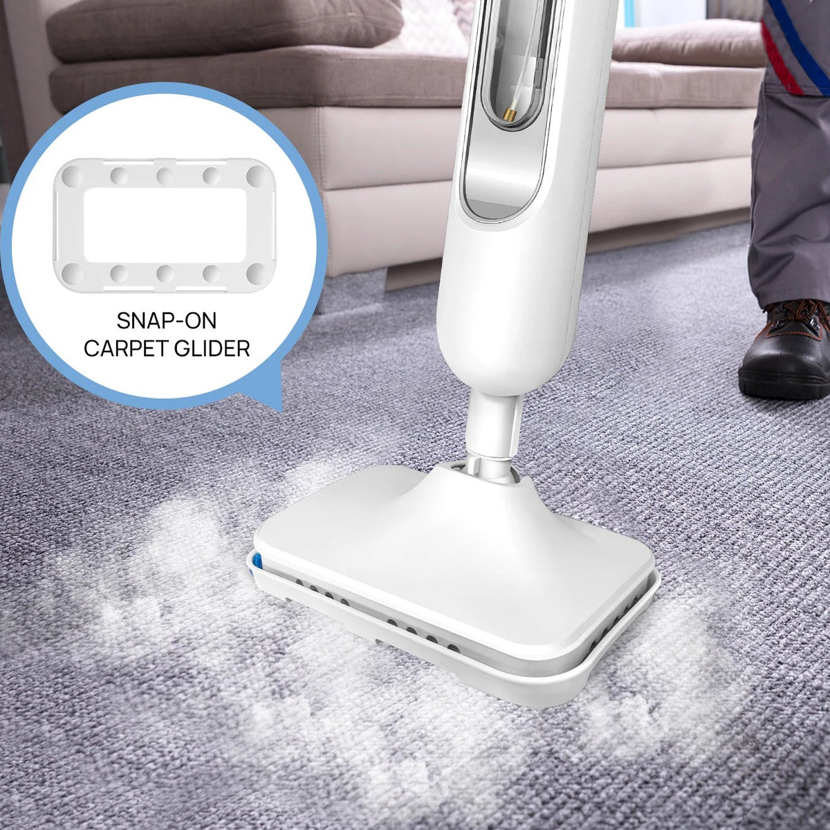 Royeva Electric Steam Mop-Fast Heating Multi-Surface Cleaner With 400ml Tank