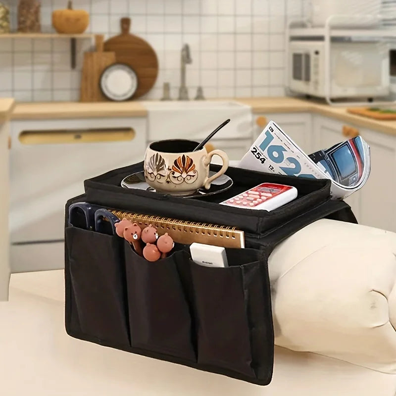 Royelle Sofa Armrest Organizer And Remote Holder-Couch Caddy