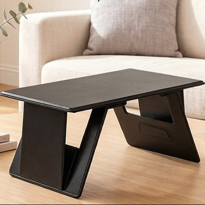 Royeva Foldable Laptop Stand-Portable Adjustable Desk For Bed And Travel Black