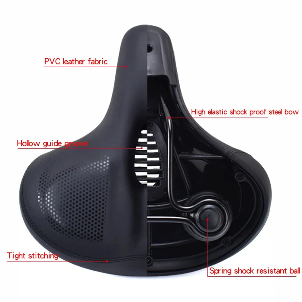 Royora Oversized Comfort Bike Seat-Extra Soft Padded Bicycle Saddle