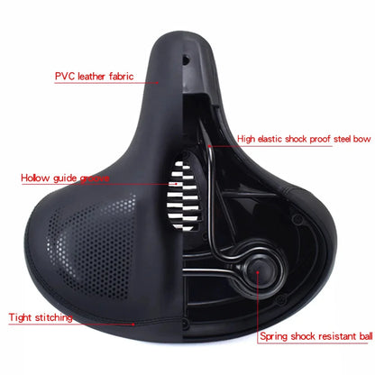 Royora Oversized Comfort Bike Seat-Extra Soft Padded Bicycle Saddle