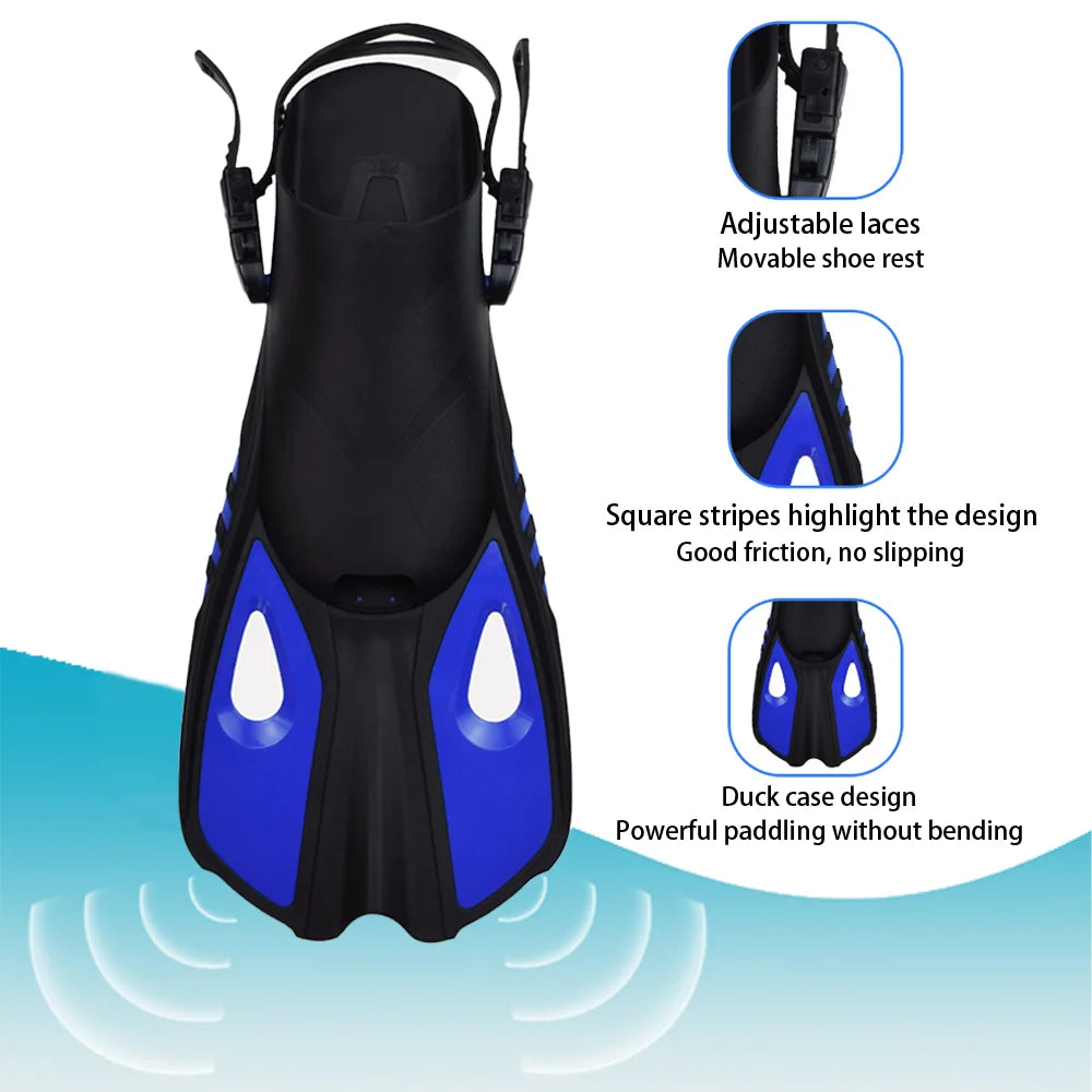 Royeva Adult Snorkeling Gear Set-Panoramic Dive Mask Fins And Dry Top Snorkel