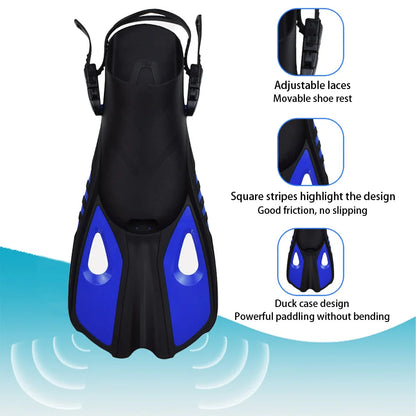 Royeva Adult Snorkeling Gear Set-Panoramic Dive Mask Fins And Dry Top Snorkel