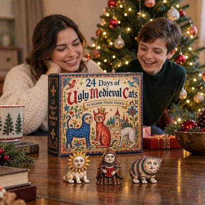 24-Day Ugly Medieval Cats Advent Calendar 0