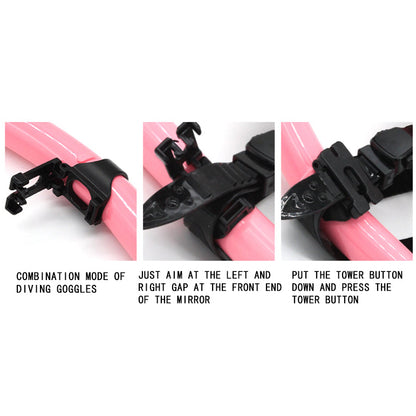 Royeva Professional Snorkel Mask Set-Anti Fog Diving Mask And Dry Top Snorkel Black