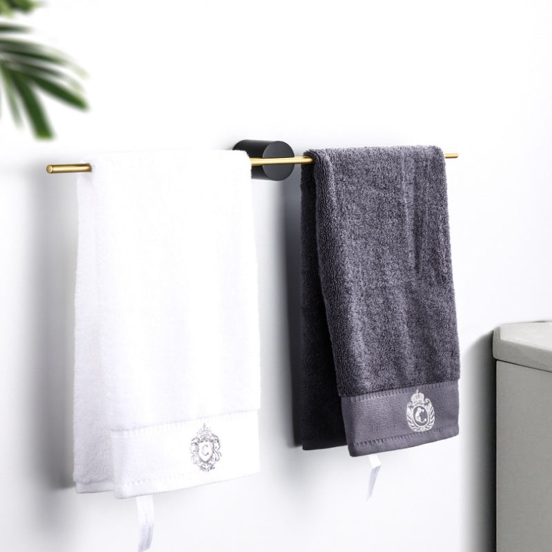 Royeva Brushed Towel Bar-Wall Mount Minimalist Bathroom Organizer Rack