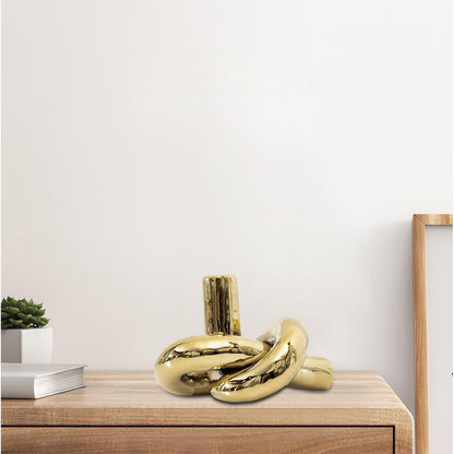 Royora Abstract Continuous Knot Sculpture-Modern Home Decor Accent Piece
