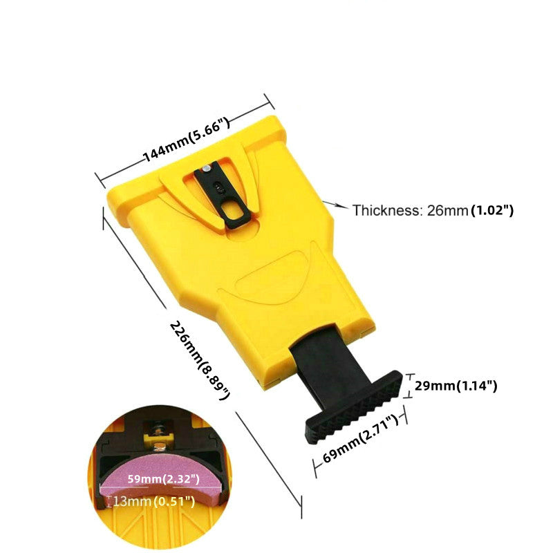 Sovere Chainsaw Sharpener Tool with 4 Replacement Stones for Efficient Sharpening