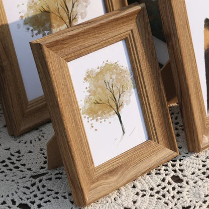 Royelle Modern Wood Grain Picture Frame for Wall or Tabletop Display