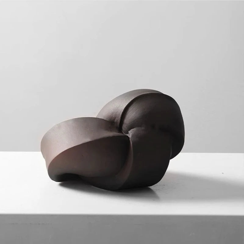 Royora Abstract Desk Sculpture-Modern Geometric Ornament for Home Decor