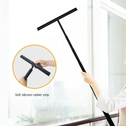 Royeva Extendable Shower Squeegee with Hook - Telescopic Glass Wiper for Bathroom & Car