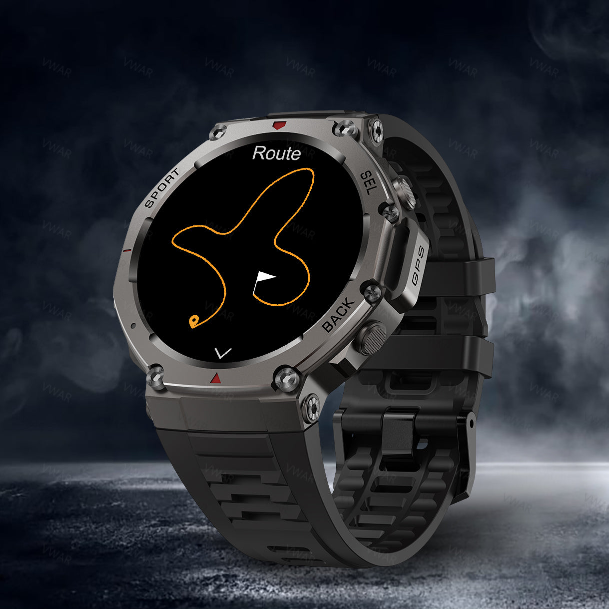 Novara GPS Sport Watch with AMOLED Display, 170+ Sports Modes & 5ATM Waterproof