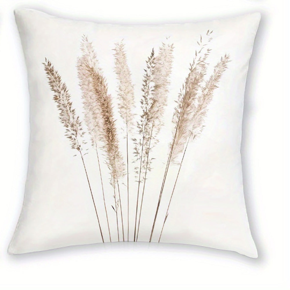 Royelle Botanical Print Throw Pillow Covers - 4 Pack Decorative Farmhouse Cushion Cases