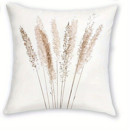 Royelle Botanical Print Throw Pillow Covers - 4 Pack Decorative Farmhouse Cushion Cases