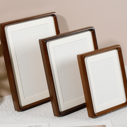 Royora Modern Wood Photo Frame with Rounded Corners for Tabletop Display