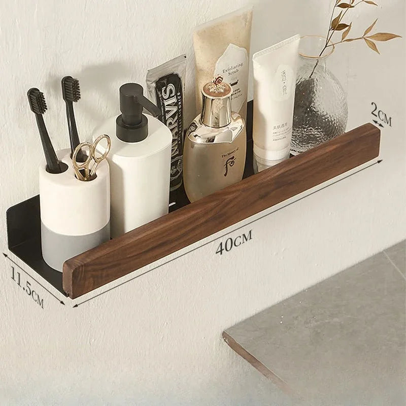 Royelle Adhesive Bathroom Wall Shelf-Slim Shower Ledge Storage Organizer