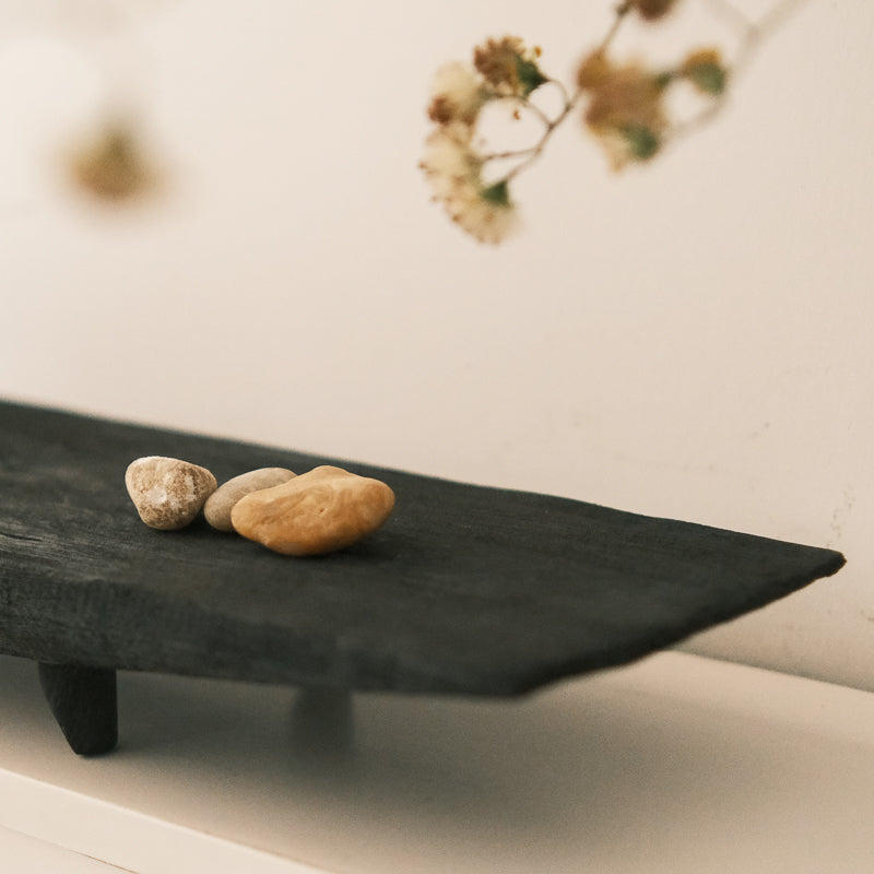 Royeva Minimalist Solid Wood Decorative Tray For Coffee Table Accent
