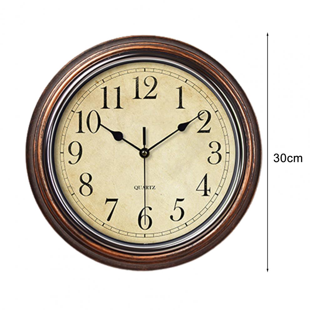 Royeva Classic Wooden Wall Clock-Silent Movement For Living Room