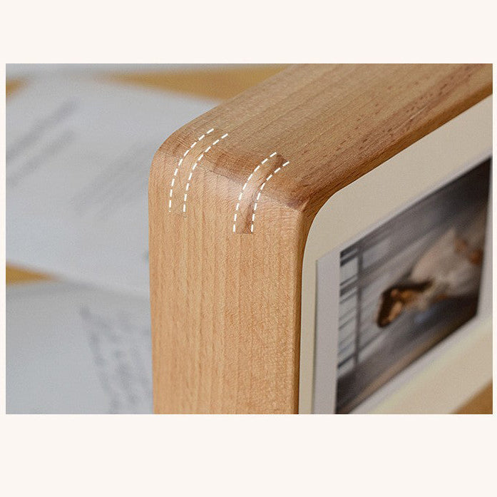 Royora Wood Triptych Photo Frame for Desktop Display - Perfect for Wedding & Family Photos