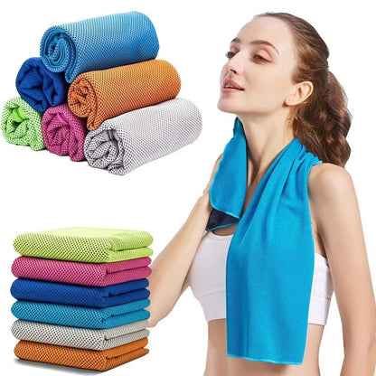 Eloria 4-Pack Microfiber Cooling Towels  for Sports, Running, Gym & Travel
