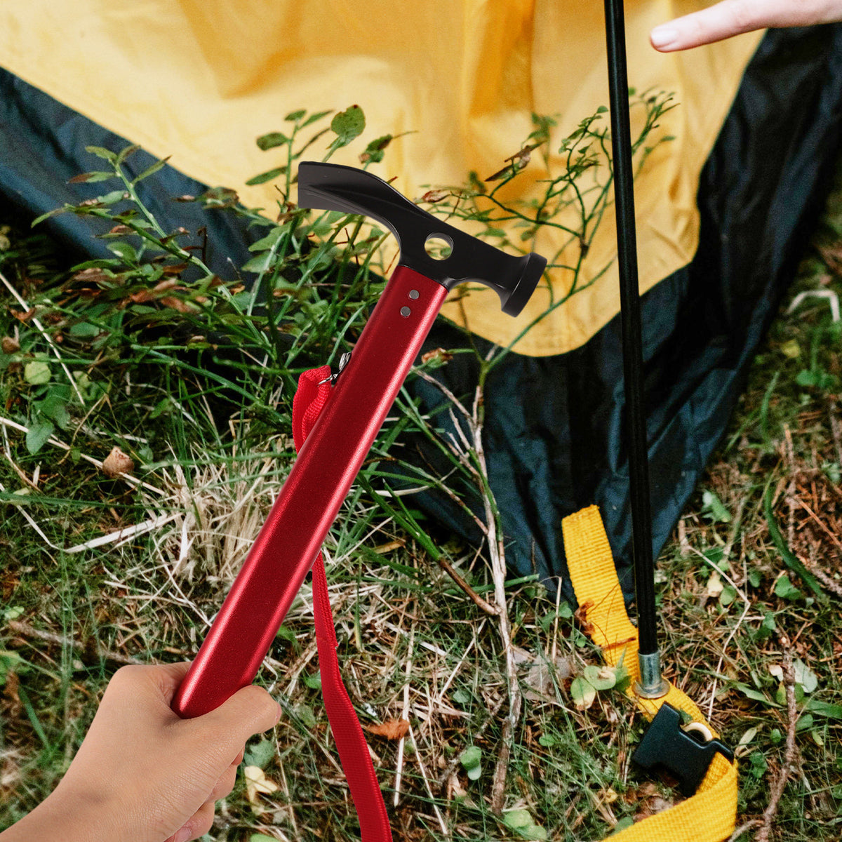 Royeva Lightweight Camping Hammer And Tent Stake Puller-Tool For Backpacking