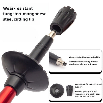 Royeva Adjustable Aluminium Trekking Pole Ergonomic Hiking Stick For Trail Walking