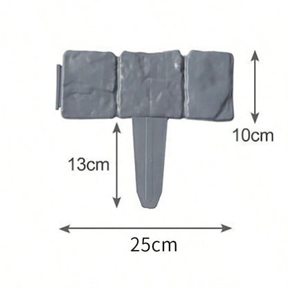 Royeva Interlocking Stone Effect Garden Edging Border Set
