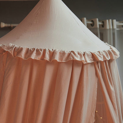 Royeva Kids Bed Canopy With Tassels And Ruffles