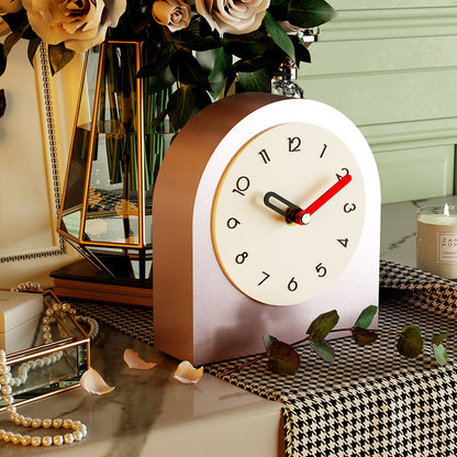 Royelle Modern Arch Pendulum Clock - Versatile Desktop & Wall Decor