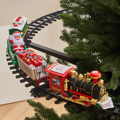 Royelle Christmas Tree Train Set with Music and Lights-Holiday Decoration
