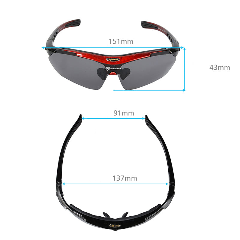 Royeva Polarized Cycling Sunglasses Interchangeable Sports Eyewear