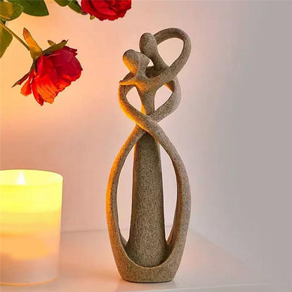 Royeva Abstract Couple Figurine-Romantic Love Sculpture For Home Decor