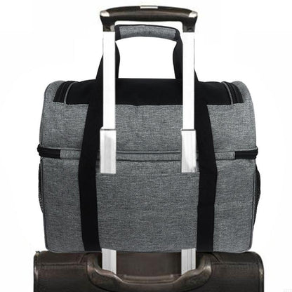 Novara Insulated Bowling Ball Tote Bag With Zippered Pockets