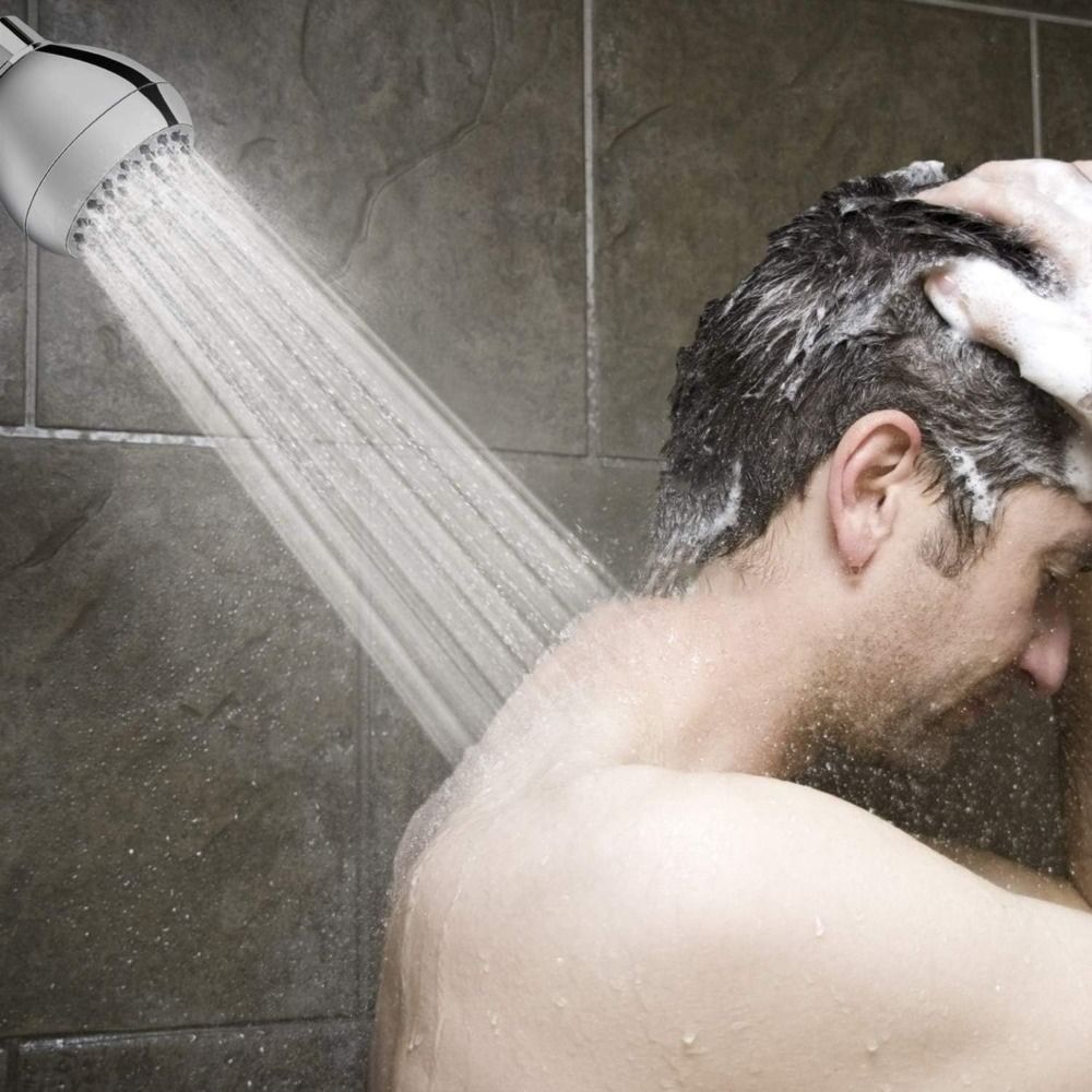 Eloria High Pressure Shower Head with Anti-Clog Nozzles, Chrome Finish G1/2" Brass
